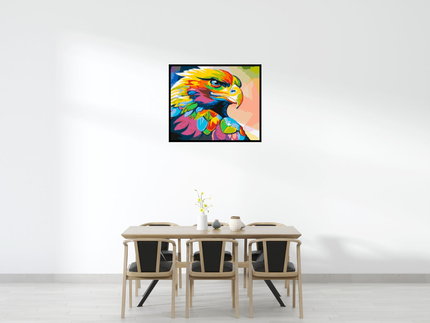 Eagle Colourful Pop Art - Brick Art Mosaic Kit 6x5 large
