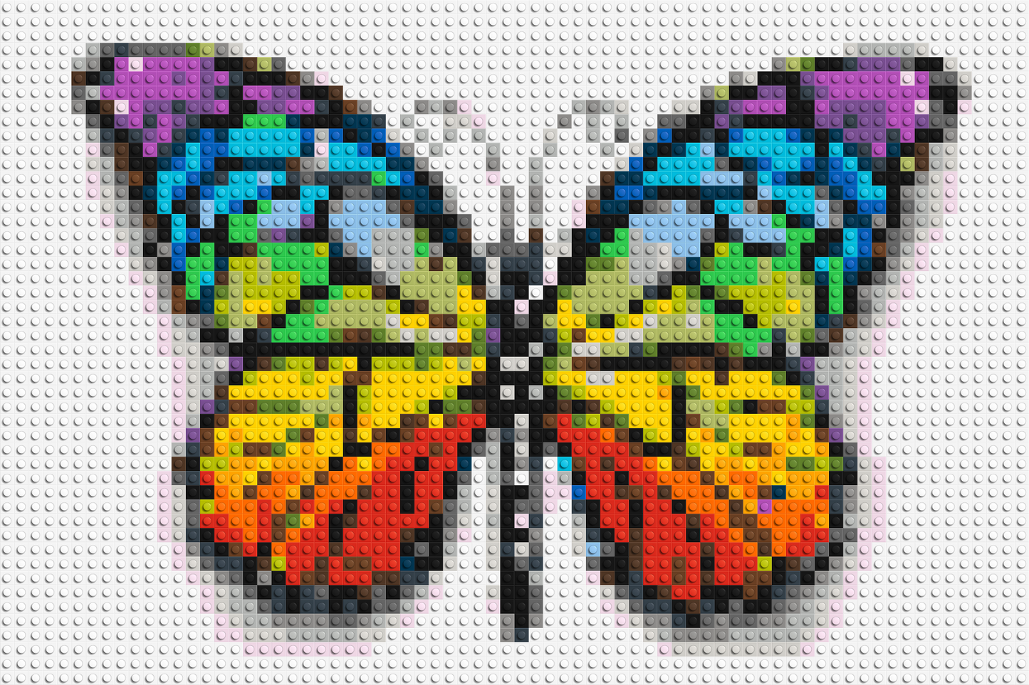 Butterfly Colourful Pop Art - Brick Art Mosaic Kit 3x2 large