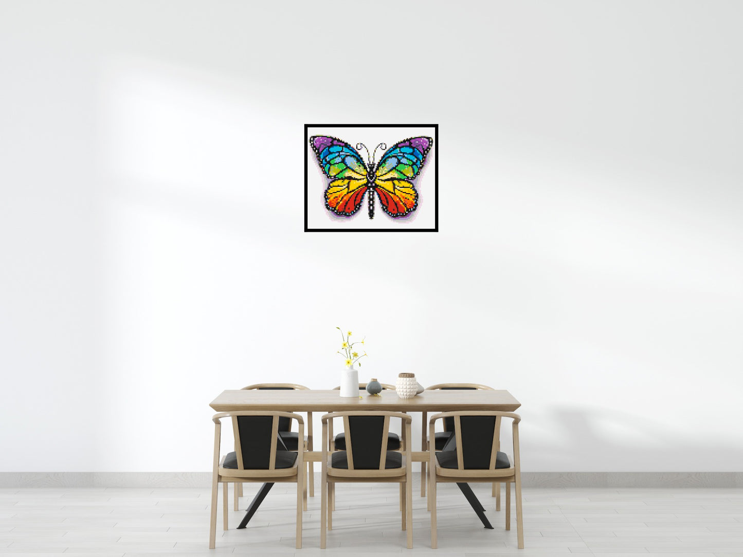 Butterfly Colourful Pop Art - Brick Art Mosaic Kit 5x4 large