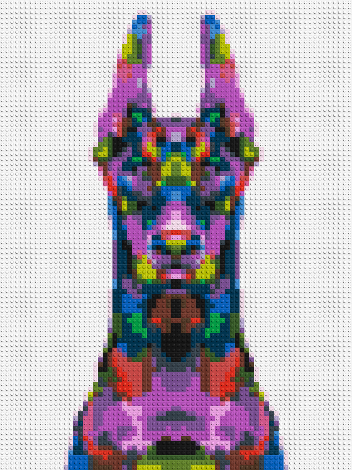Doberman Colourful Pop Art - Brick Art Mosaic Kit 3x4 large