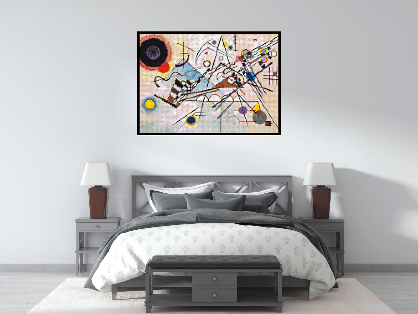 Composition VIII by Wassily Kandinsky - Brick Art Mosaic Kit 7x5 large