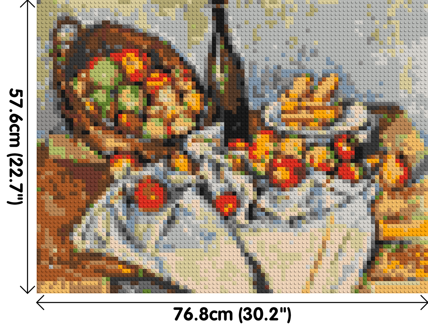 Basket of Apples by Paul Cézanne - Brick Art Mosaic Kit 4x3 large