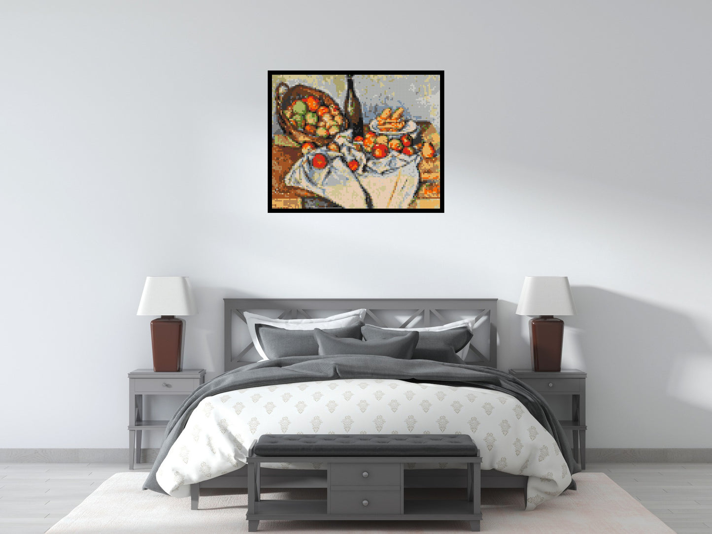 Basket of Apples by Paul Cézanne - Brick Art Mosaic Kit 5x4 large