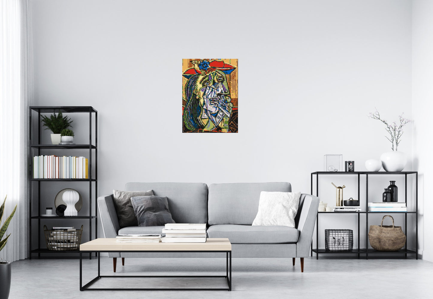 Weeping Woman by Pablo Picasso - Brick Art Mosaic Kit 3x4 large