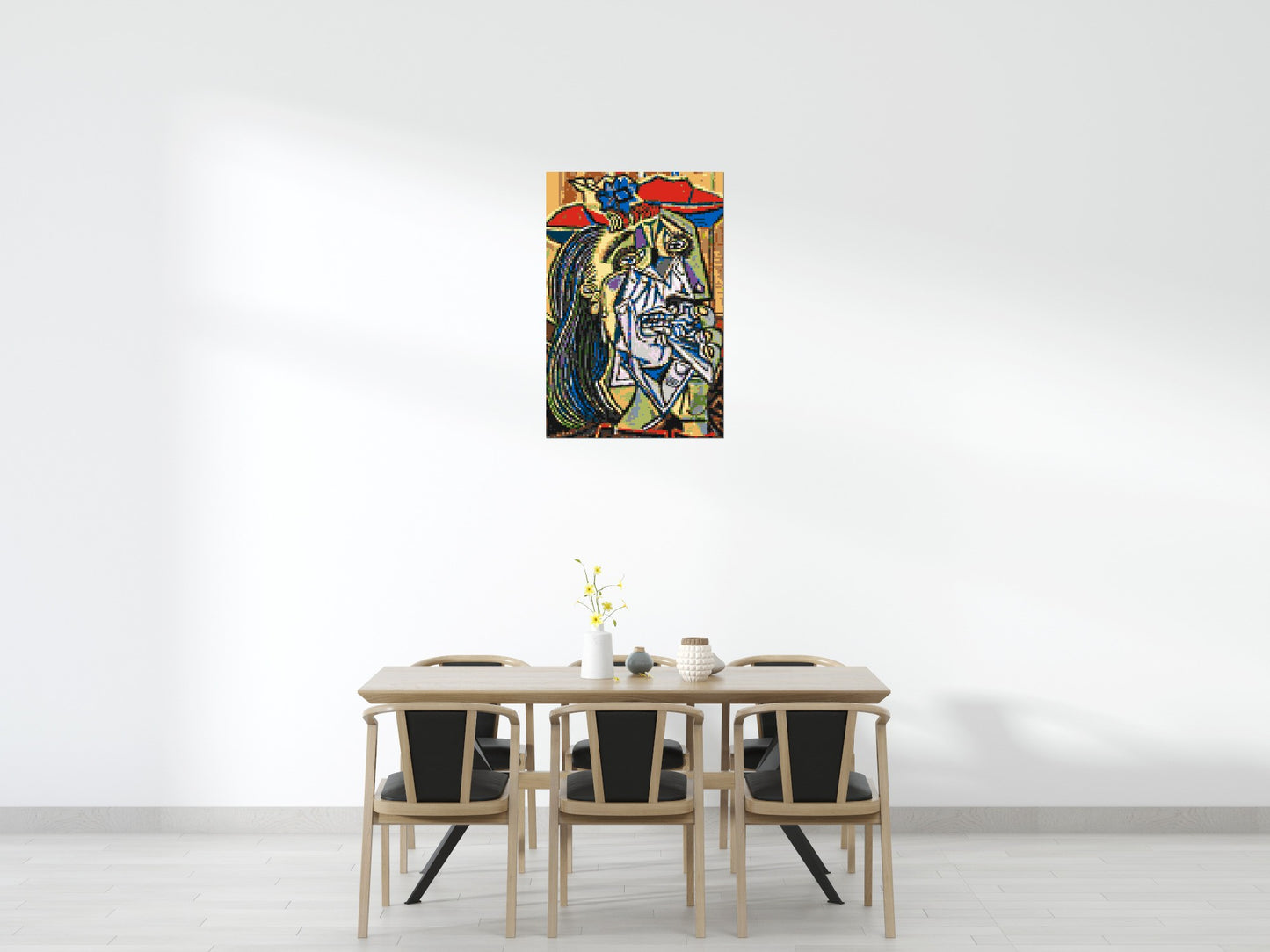 Weeping Woman by Pablo Picasso - Brick Art Mosaic Kit 4x6 large