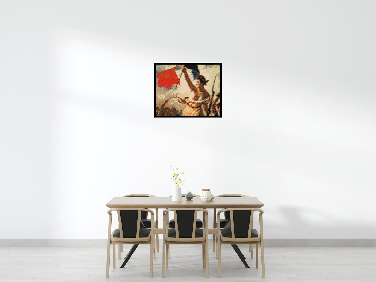 Detail of Liberty Leading The People by Eugène Delacroix - Brick Art Mosaic Kit 5x4 large