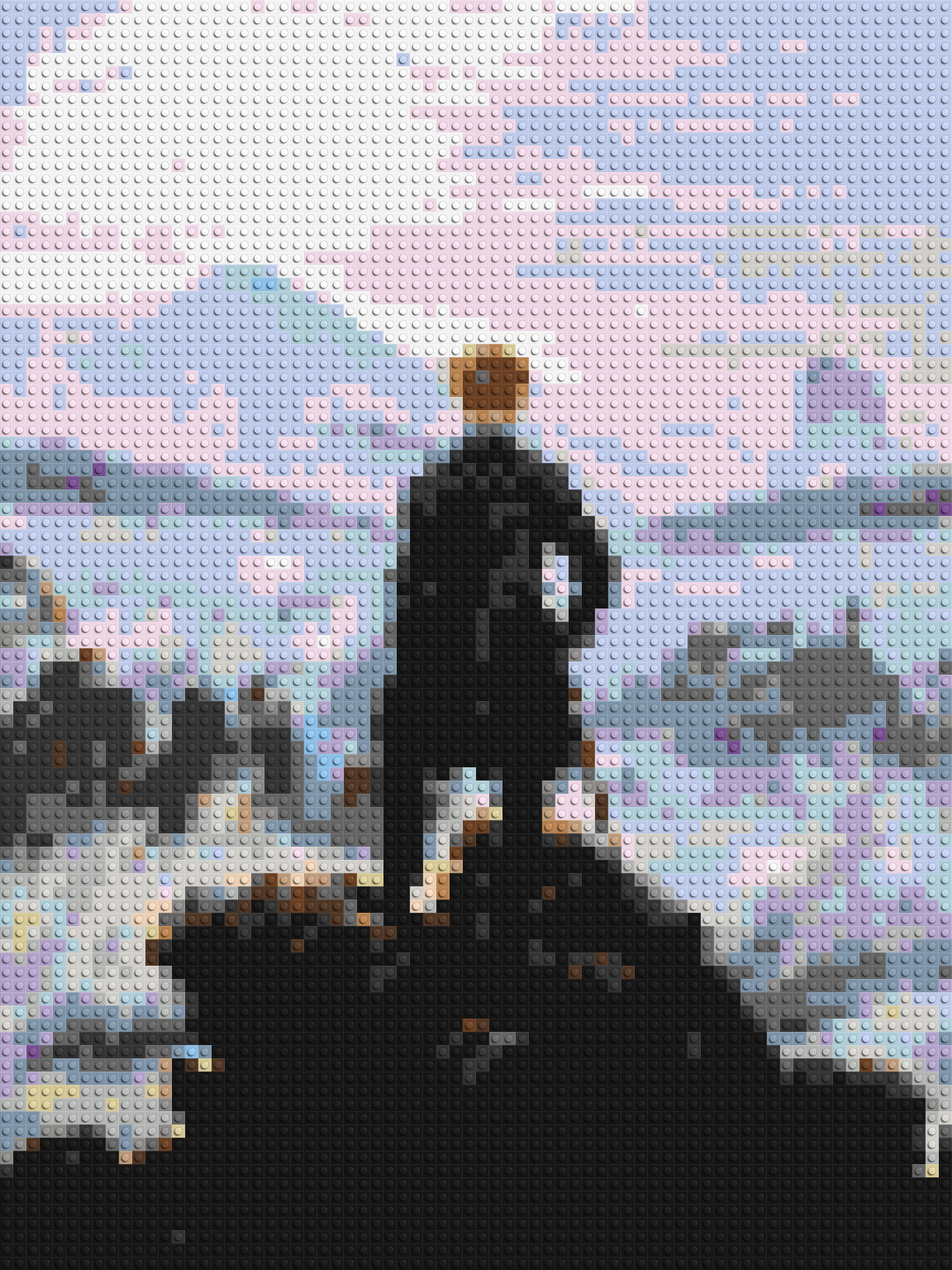 Wanderer Above the Sea of Fog by Caspar D. Friedrich - Brick Art Mosaic Kit 3x4 large