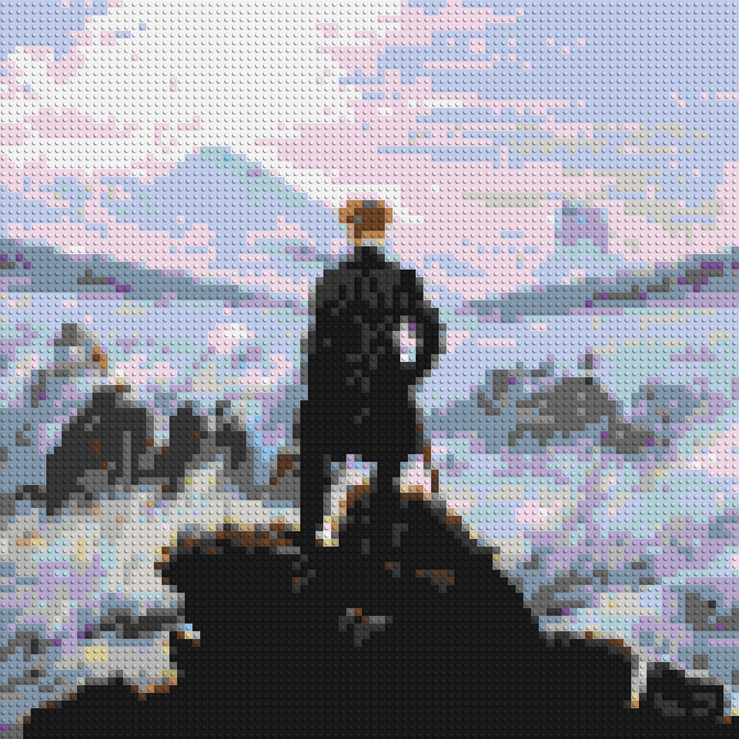 Wanderer Above the Sea of Fog by Caspar D. Friedrich - Brick Art Mosaic Kit 4x4 large