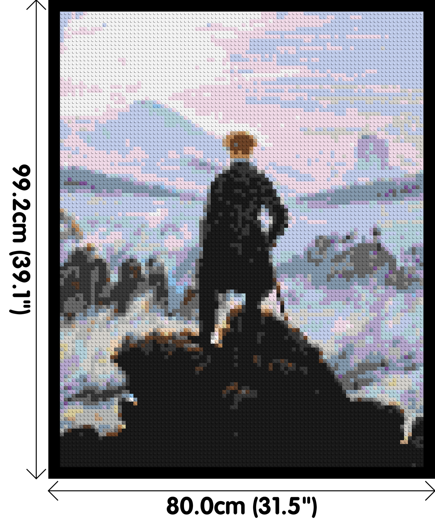 Wanderer Above the Sea of Fog by Caspar D. Friedrich - Brick Art Mosaic Kit 4x5 large
