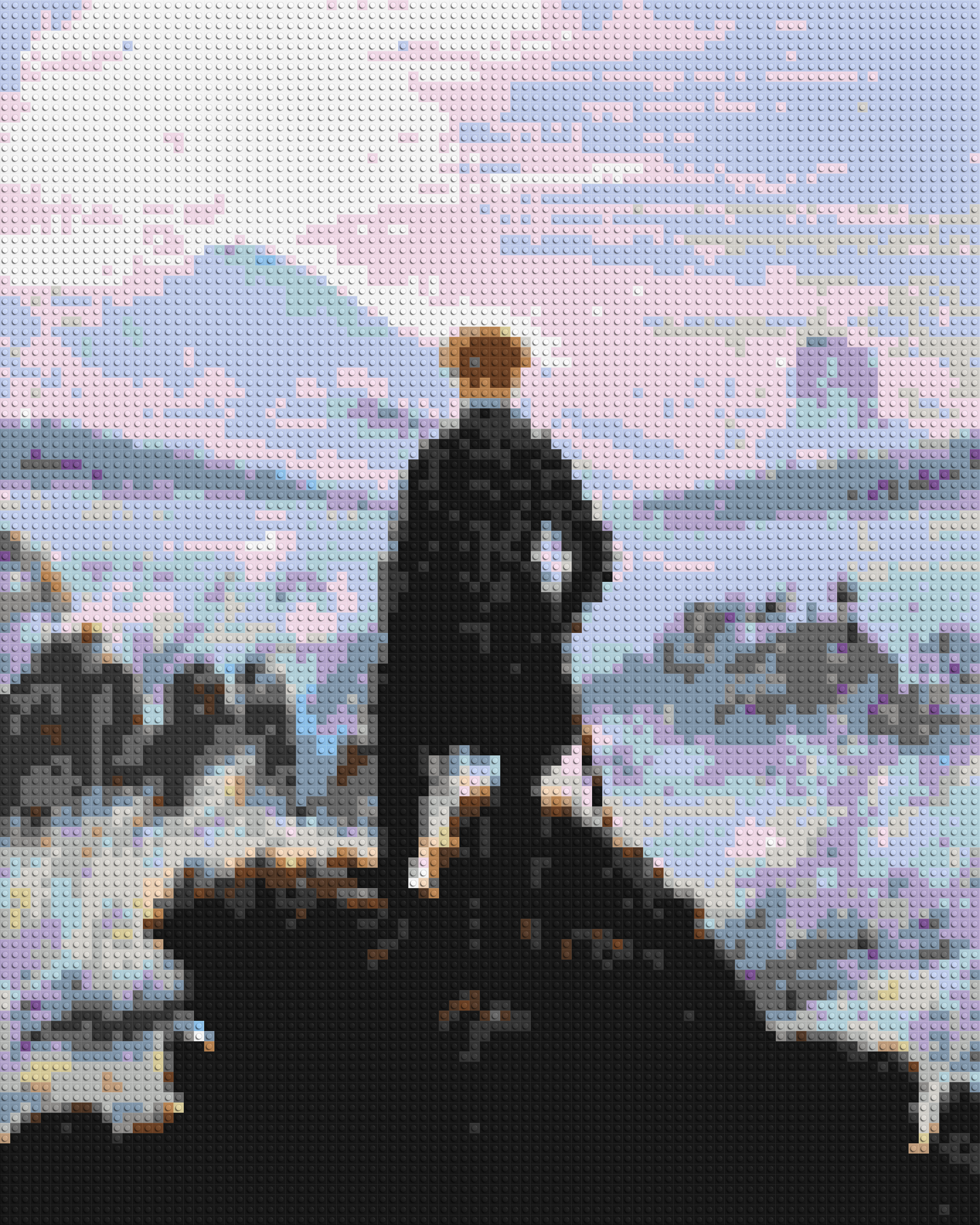 Wanderer Above the Sea of Fog by Caspar D. Friedrich - Brick Art Mosaic Kit 4x5 large