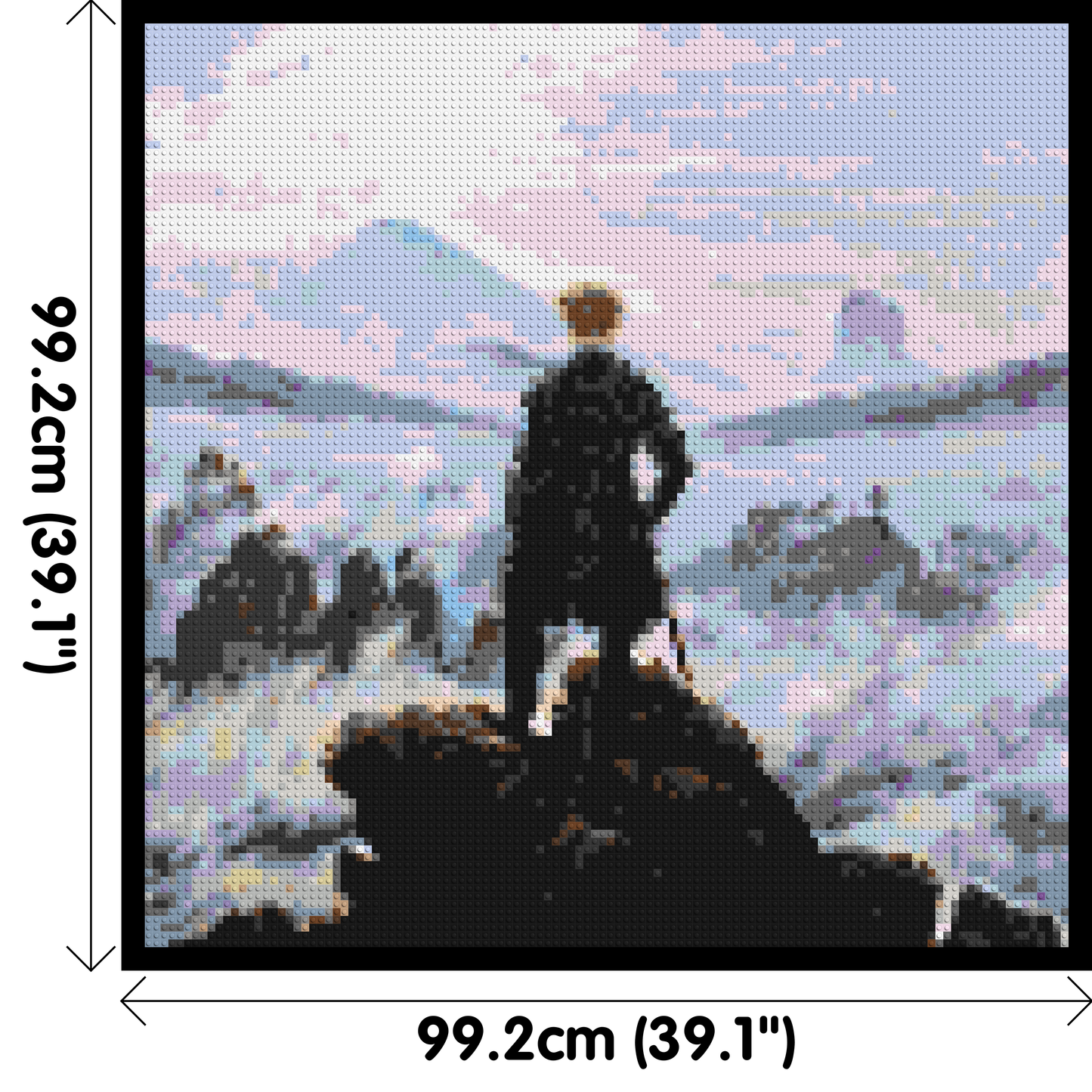 Wanderer Above the Sea of Fog by Caspar D. Friedrich - Brick Art Mosaic Kit 5x5 large