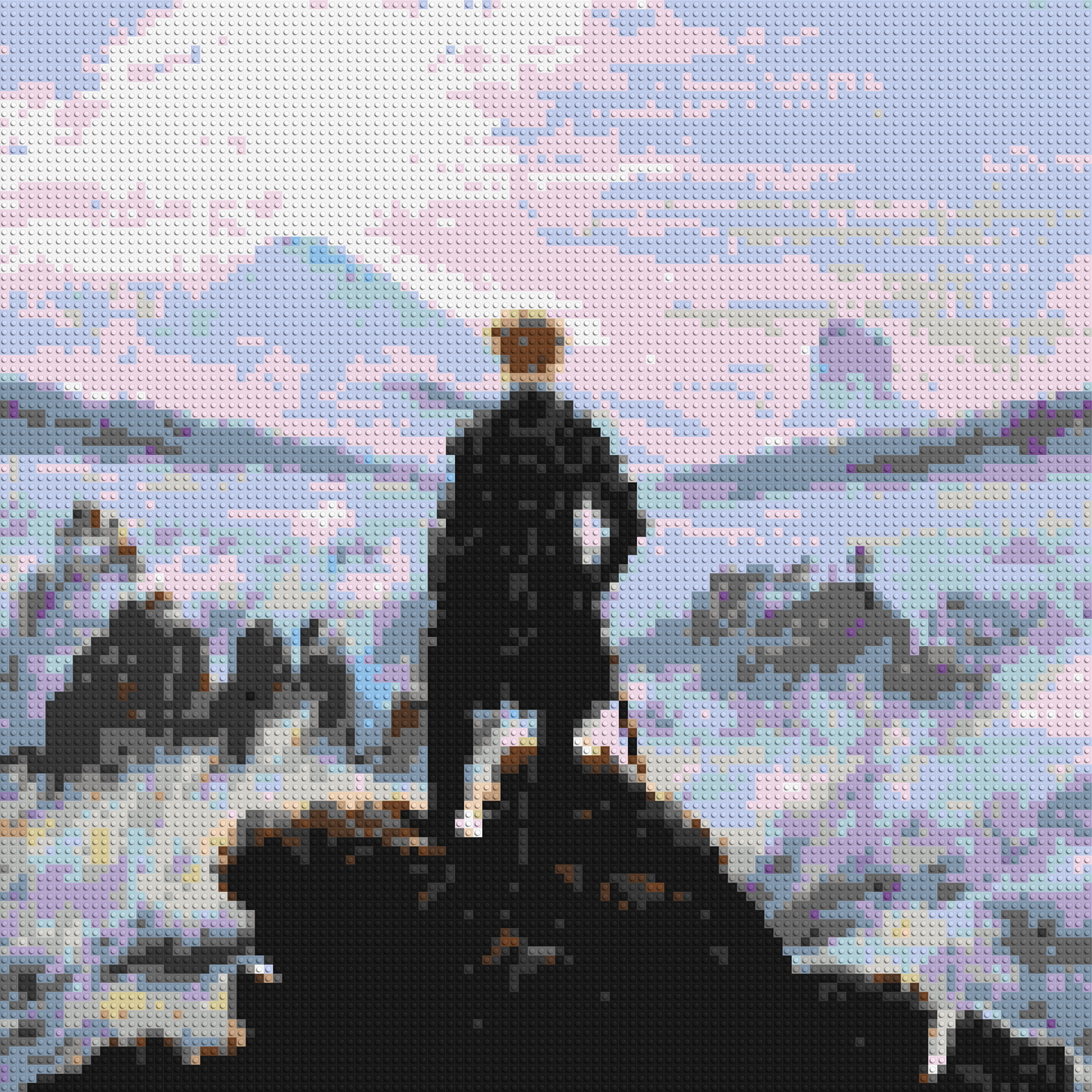 Wanderer Above the Sea of Fog by Caspar D. Friedrich - Brick Art Mosaic Kit 5x5 large