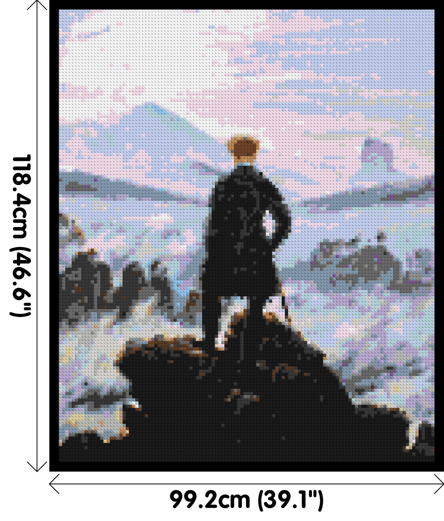 Wanderer Above the Sea of Fog by Caspar D. Friedrich - Brick Art Mosaic Kit 5x6 large