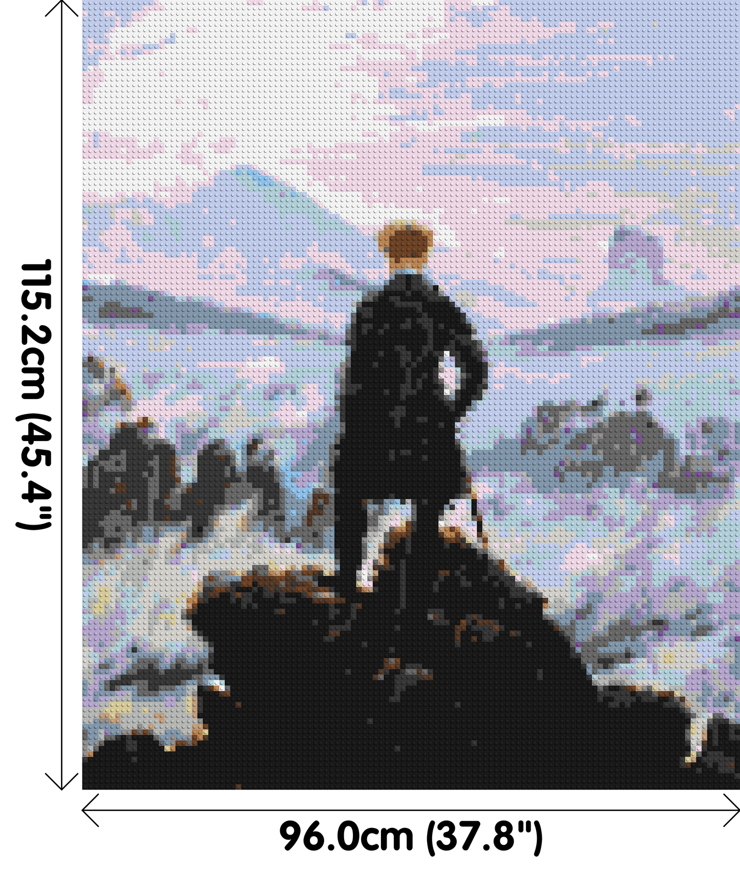 Wanderer Above the Sea of Fog by Caspar D. Friedrich - Brick Art Mosaic Kit 5x6 large
