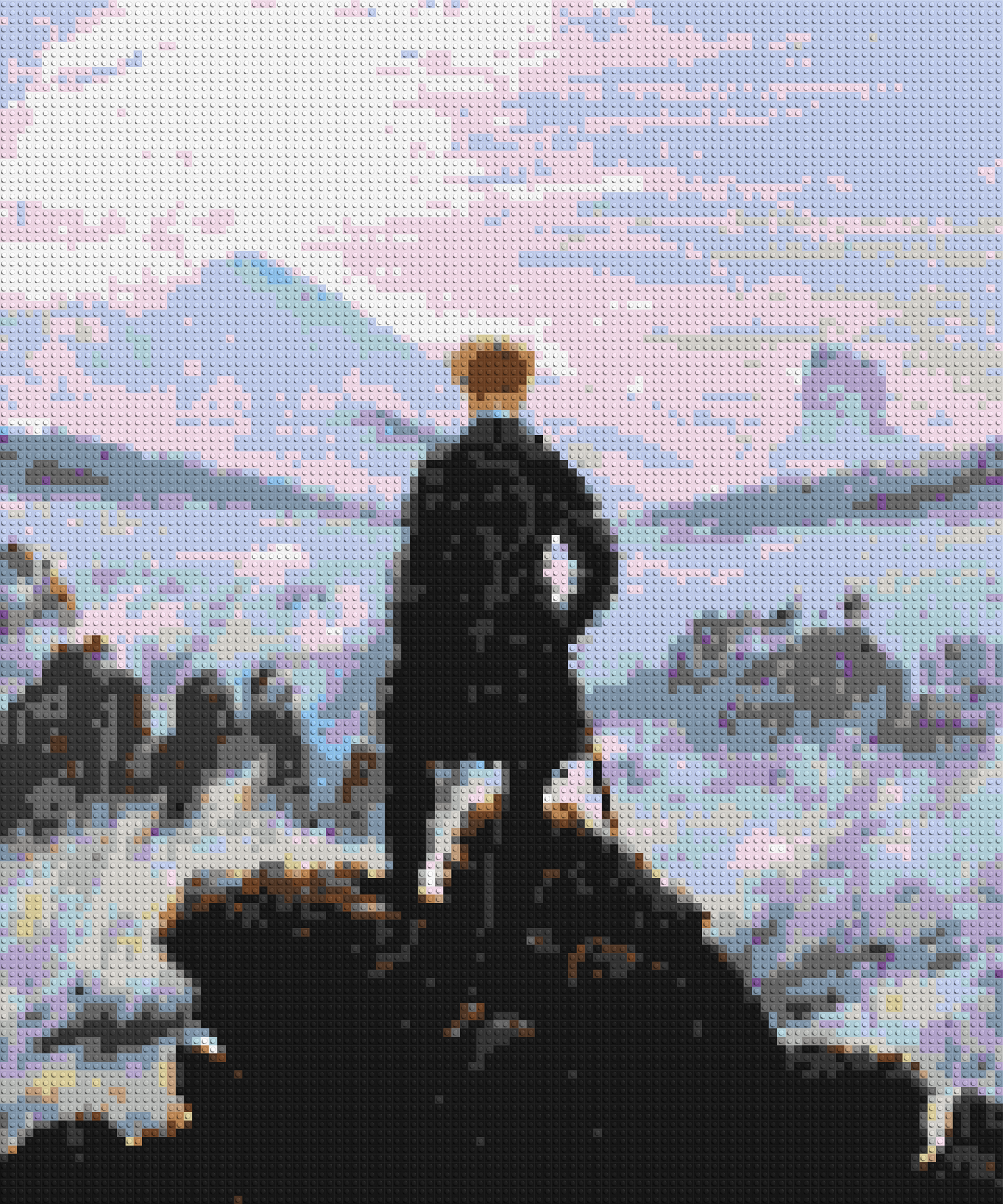 Wanderer Above the Sea of Fog by Caspar D. Friedrich - Brick Art Mosaic Kit 5x6 large