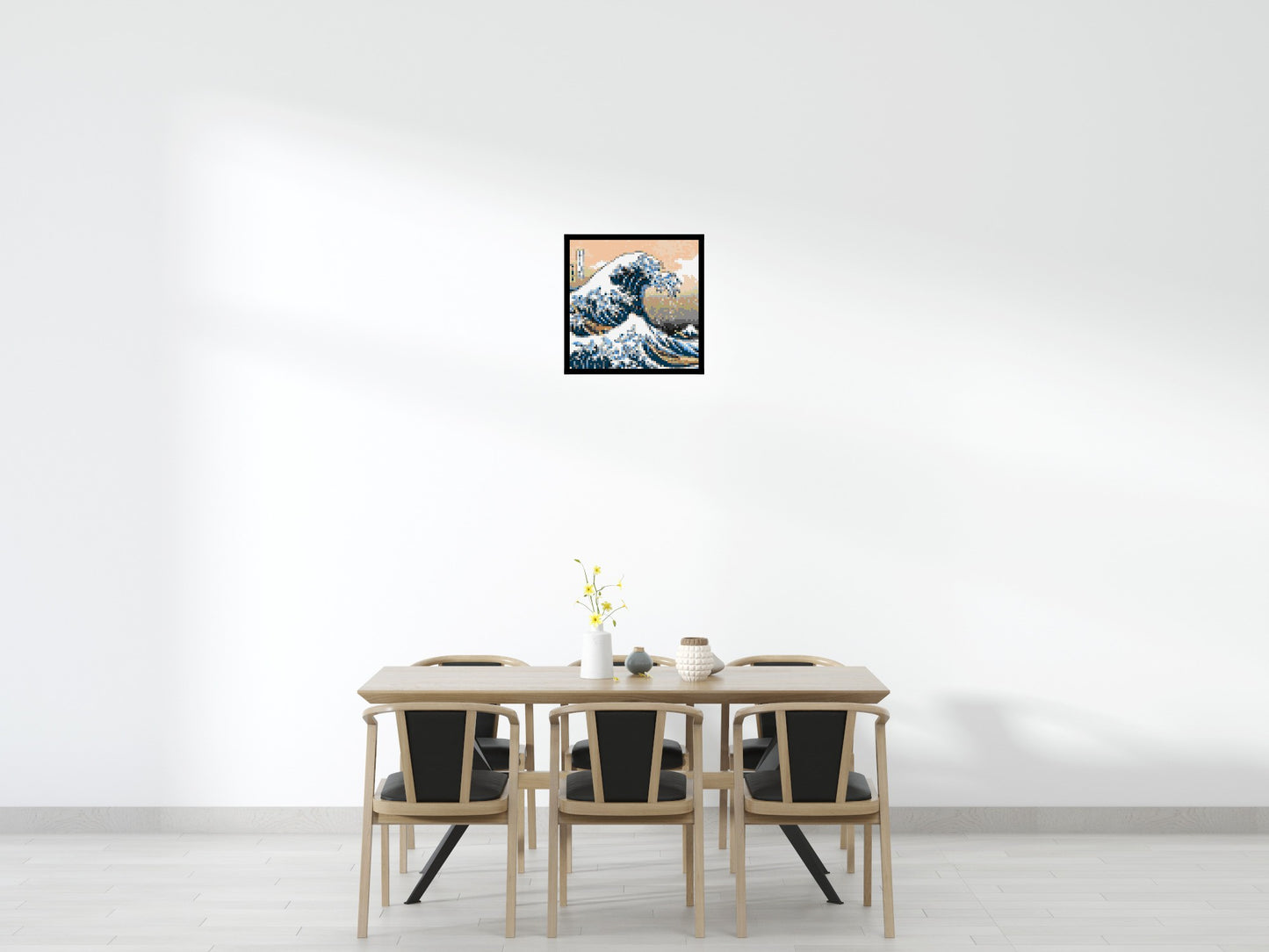 The Great Wave Off Kanagawa by Katsushika Hokusai - Brick Art Mosaic Kit 3x3 large