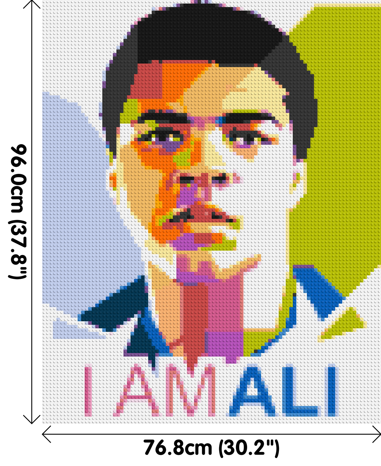 Muhammad Ali - Brick Art Mosaic Kit 4x5 large