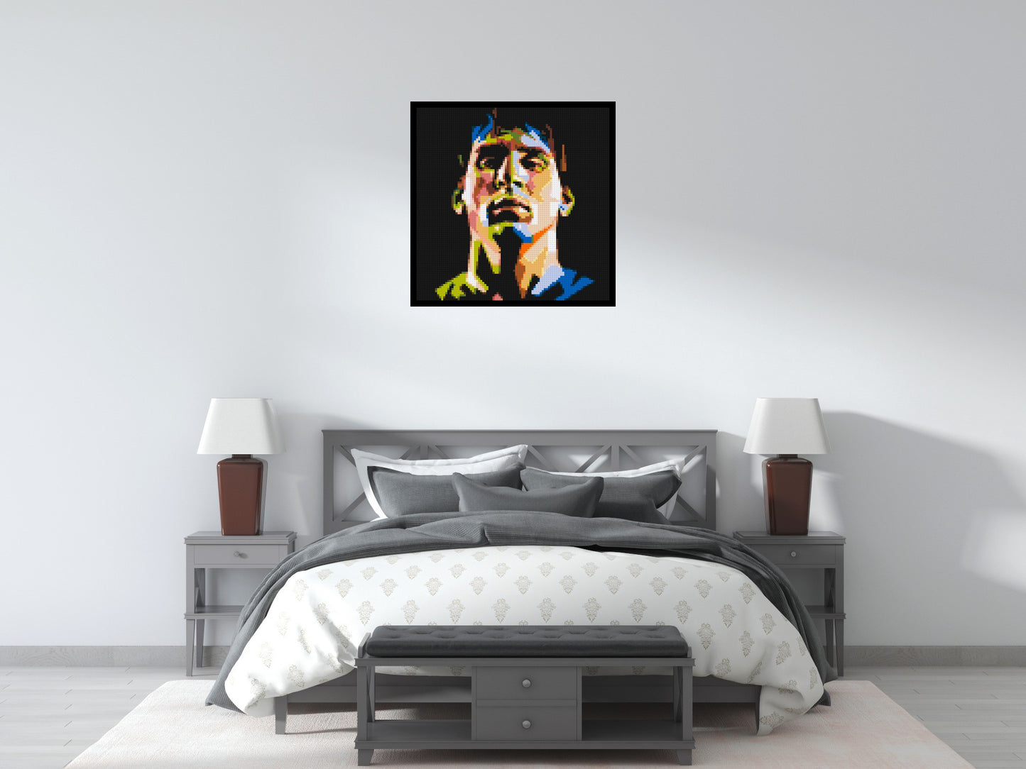 Lionel Messi - Brick Art Mosaic Kit 4x4 large