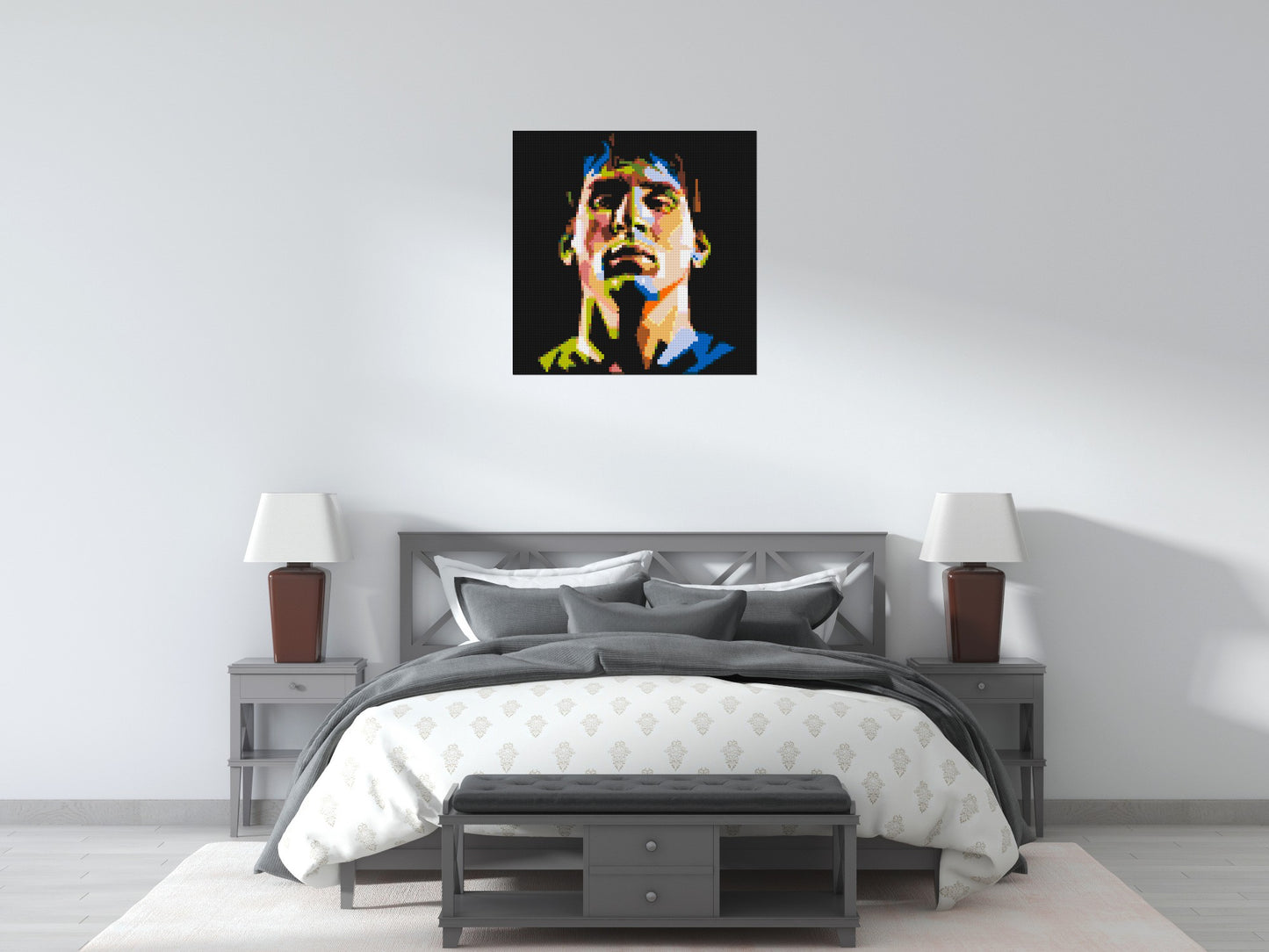 Lionel Messi - Brick Art Mosaic Kit 4x4 large