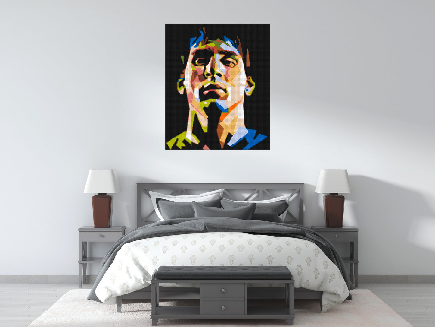Lionel Messi - Brick Art Mosaic Kit 5x6 large