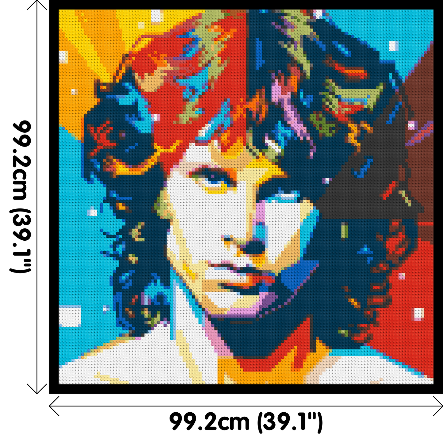 Jim Morrison - Brick Art Mosaic Kit 5x5 large