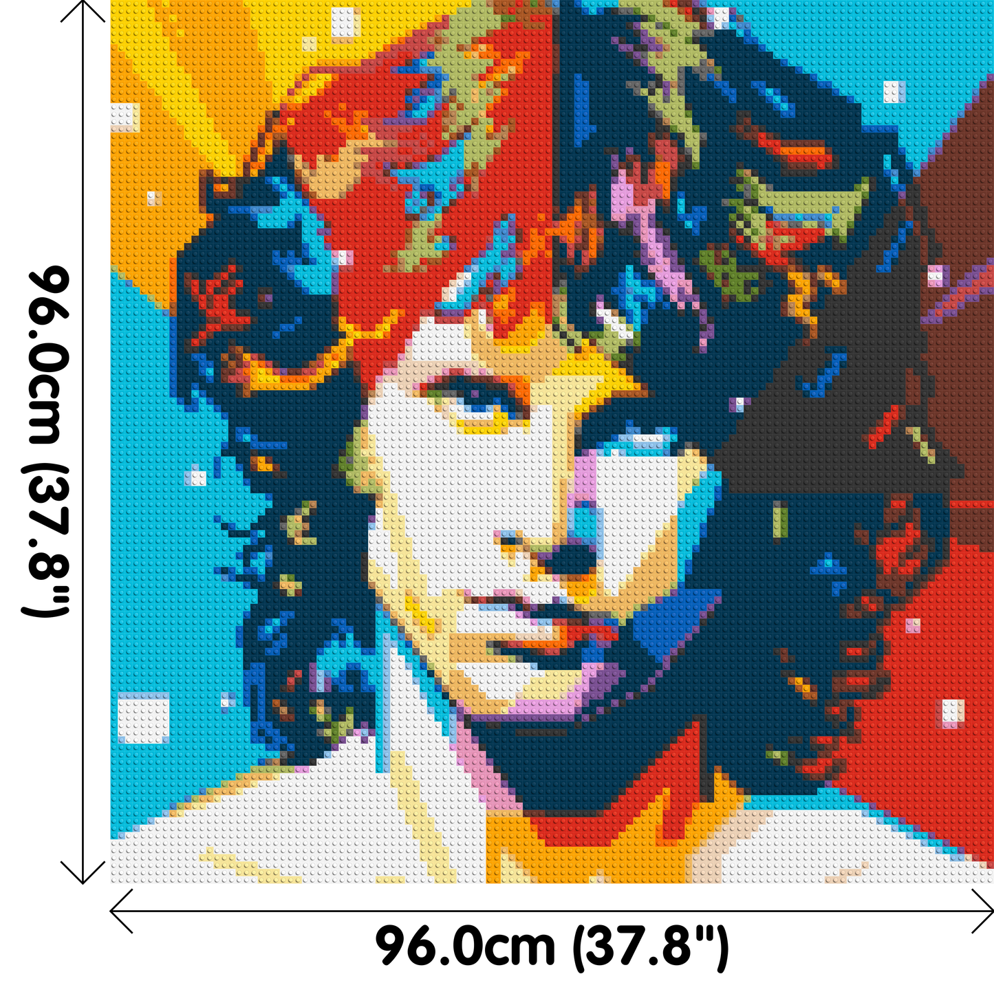 Jim Morrison - Brick Art Mosaic Kit 5x5 large