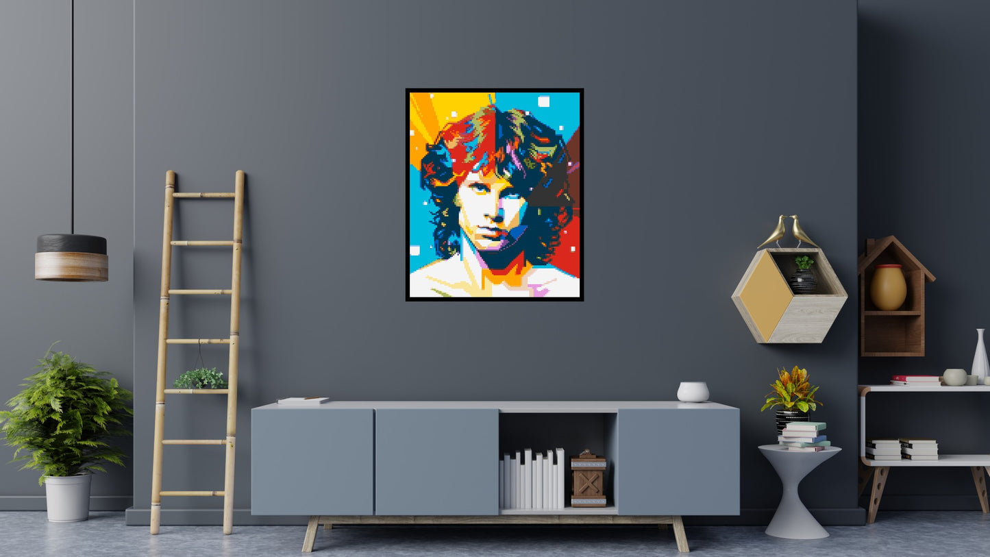 Jim Morrison - Brick Art Mosaic Kit 5x6 large