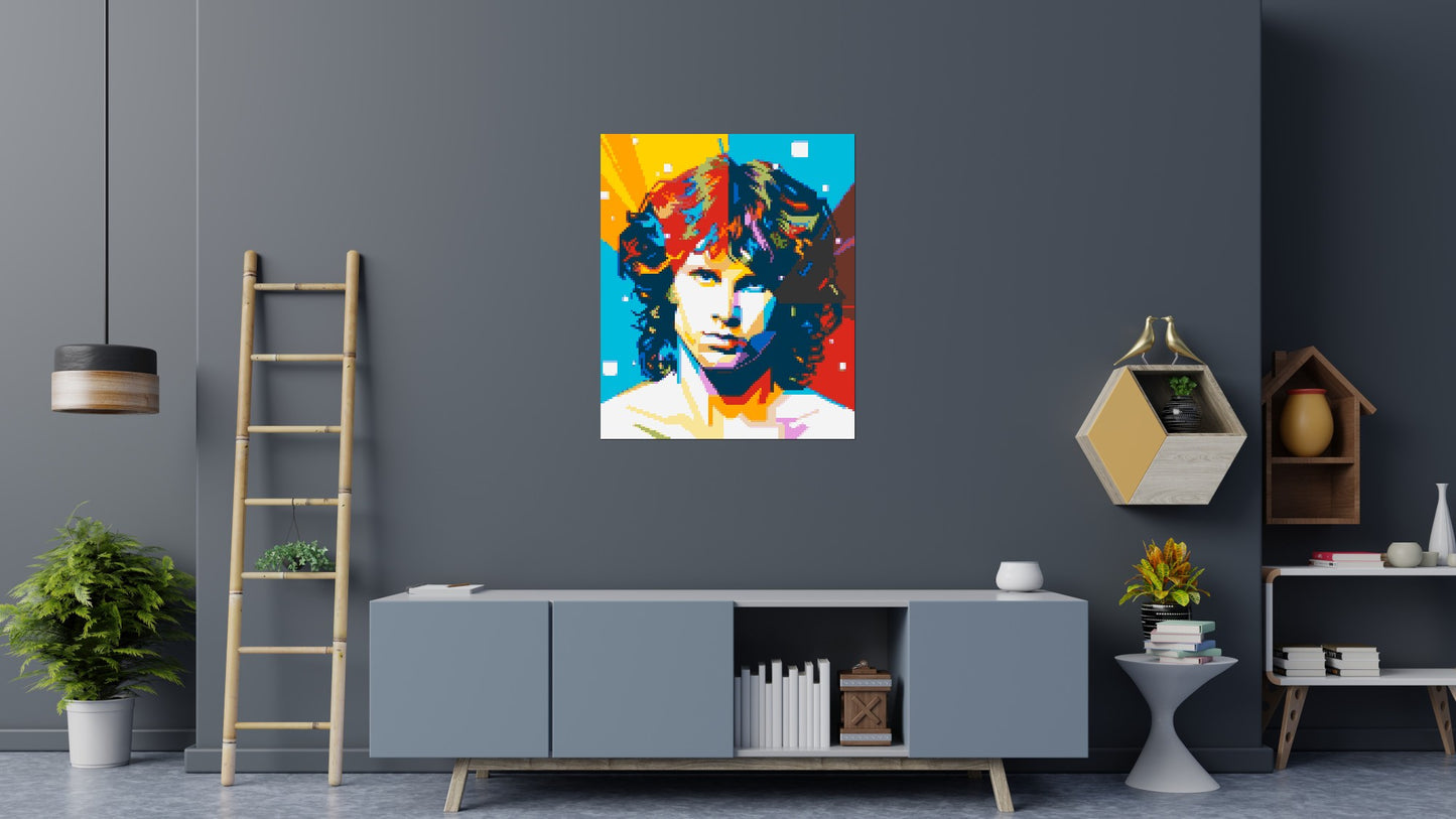 Jim Morrison - Brick Art Mosaic Kit 5x6 large