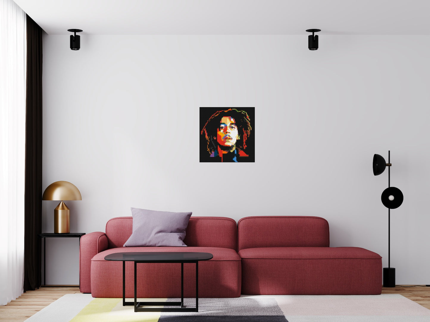 Bob Marley - Brick Art Mosaic Kit 3x3 large