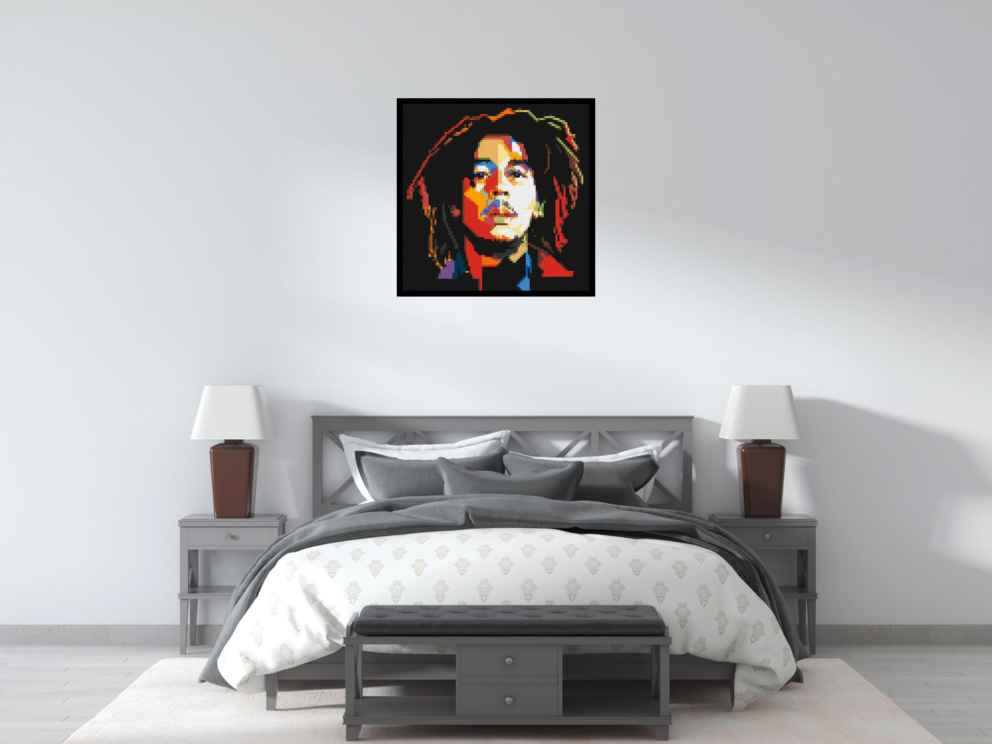 Bob Marley - Brick Art Mosaic Kit 4x4 large