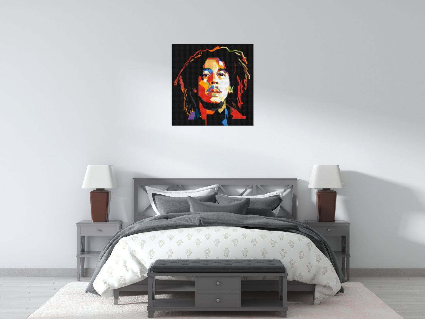 Bob Marley - Brick Art Mosaic Kit 4x4 large