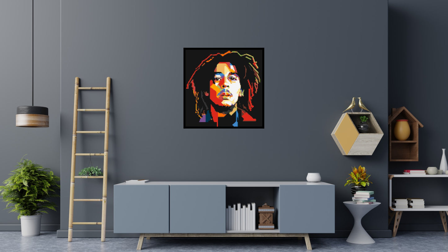 Bob Marley - Brick Art Mosaic Kit 5x5 large