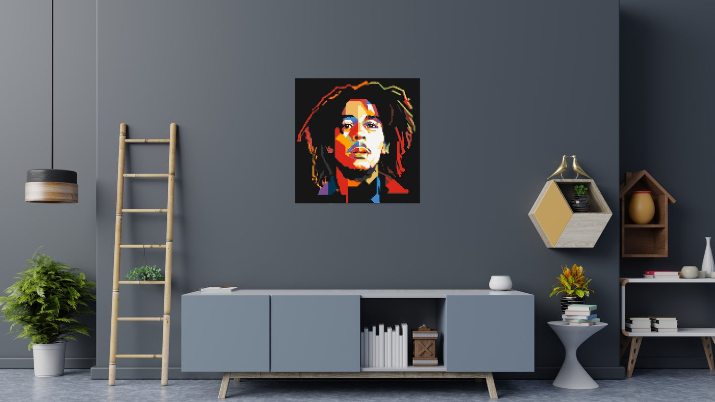 Bob Marley - Brick Art Mosaic Kit 5x5 large