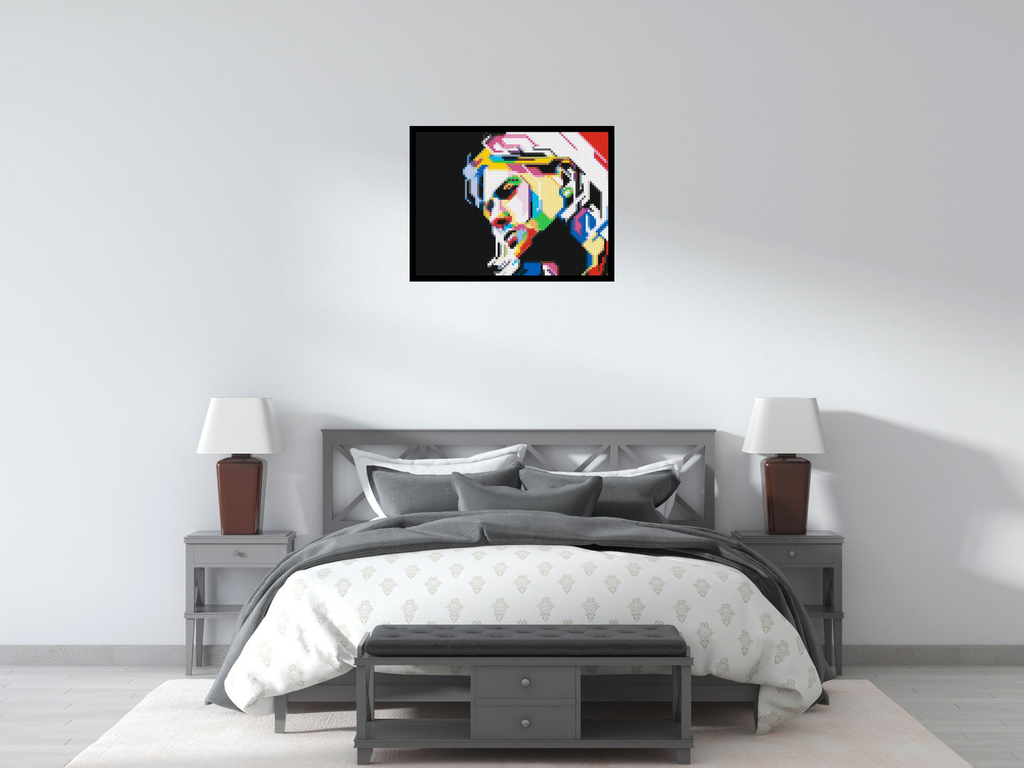 Kurt Cobain - Brick Art Mosaic Kit 4x3 large