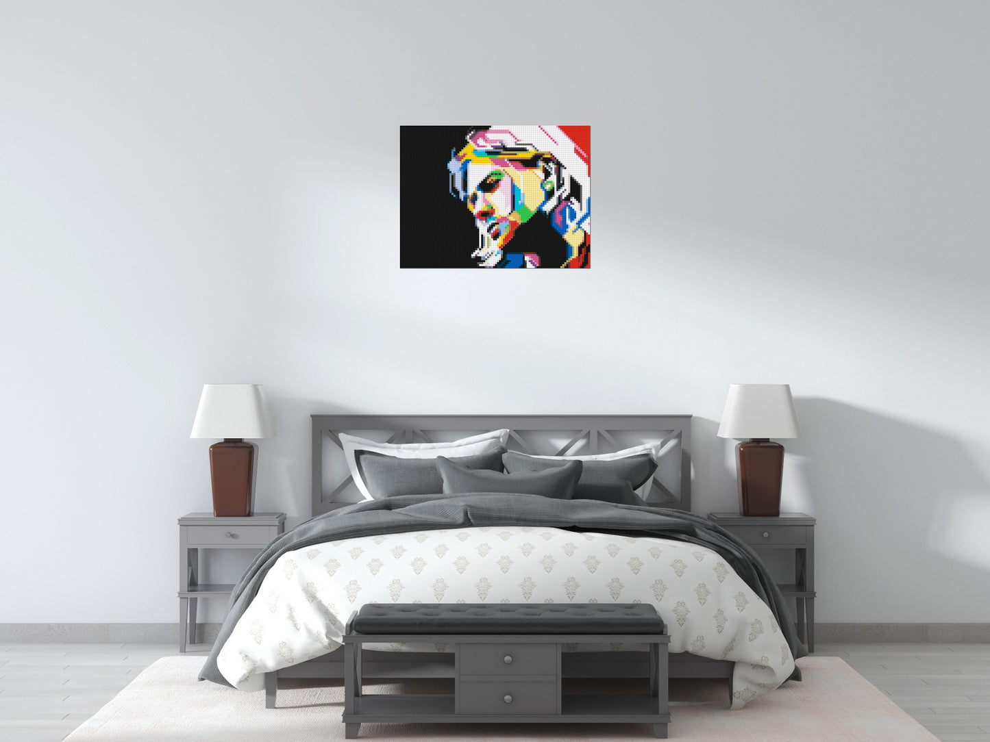 Kurt Cobain - Brick Art Mosaic Kit 4x3 large