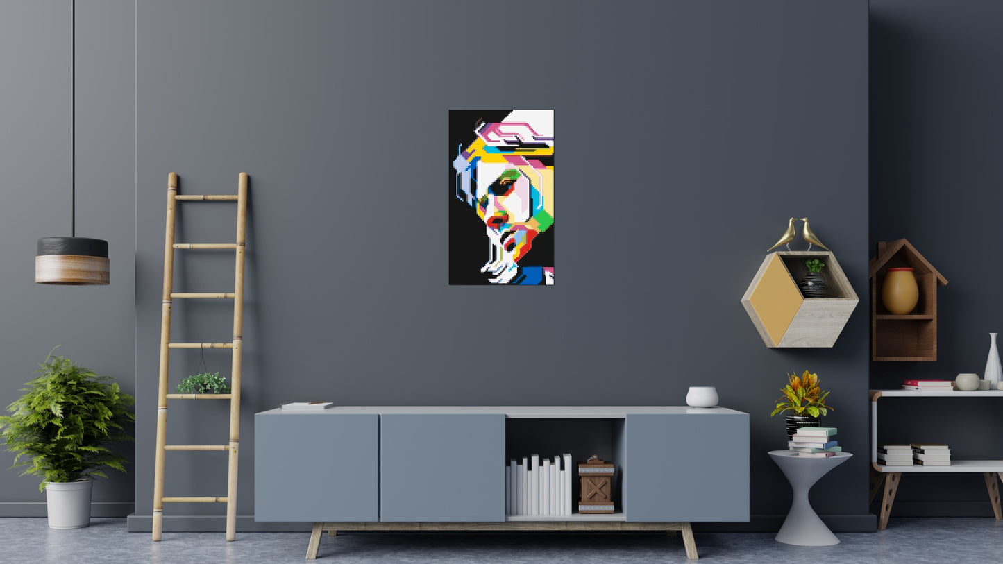 Kurt Cobain - Brick Art Mosaic Kit 3x5 large