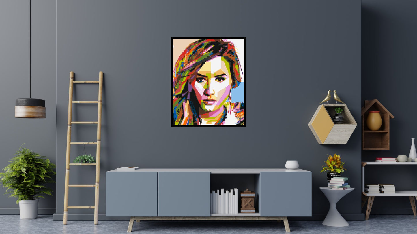 Demi Lovato - Brick Art Mosaic Kit 5x6 large