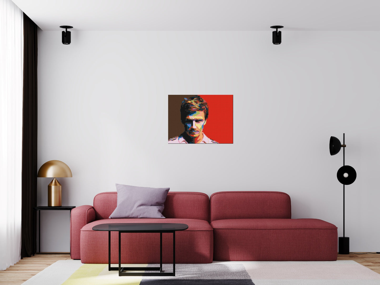 David Beckham - Brick Art Mosaic Kit 4x3 large