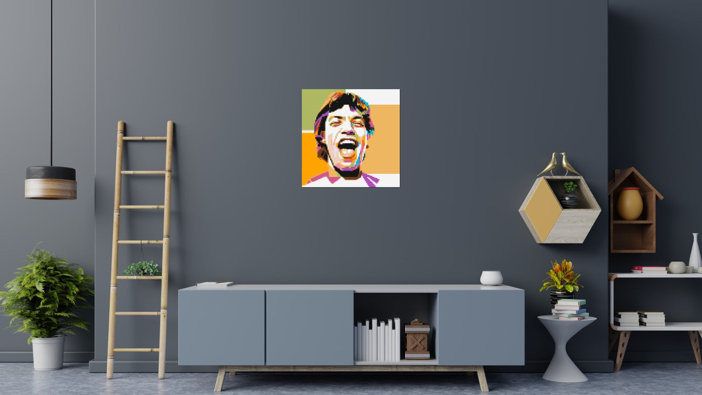 Mick Jagger - Brick Art Mosaic Kit 4x4 large