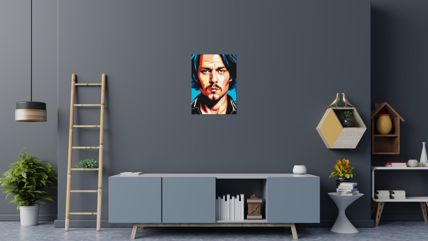 Johnny Depp - Brick Art Mosaic Kit 3x4 large