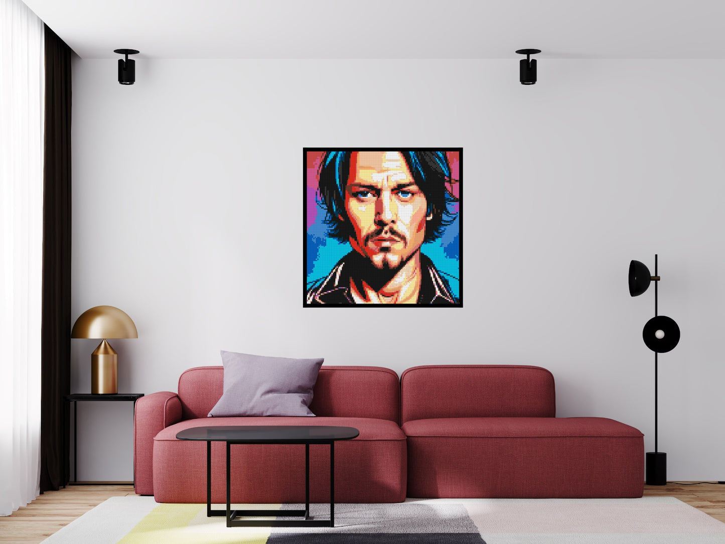 Johnny Depp - Brick Art Mosaic Kit 5x5 large