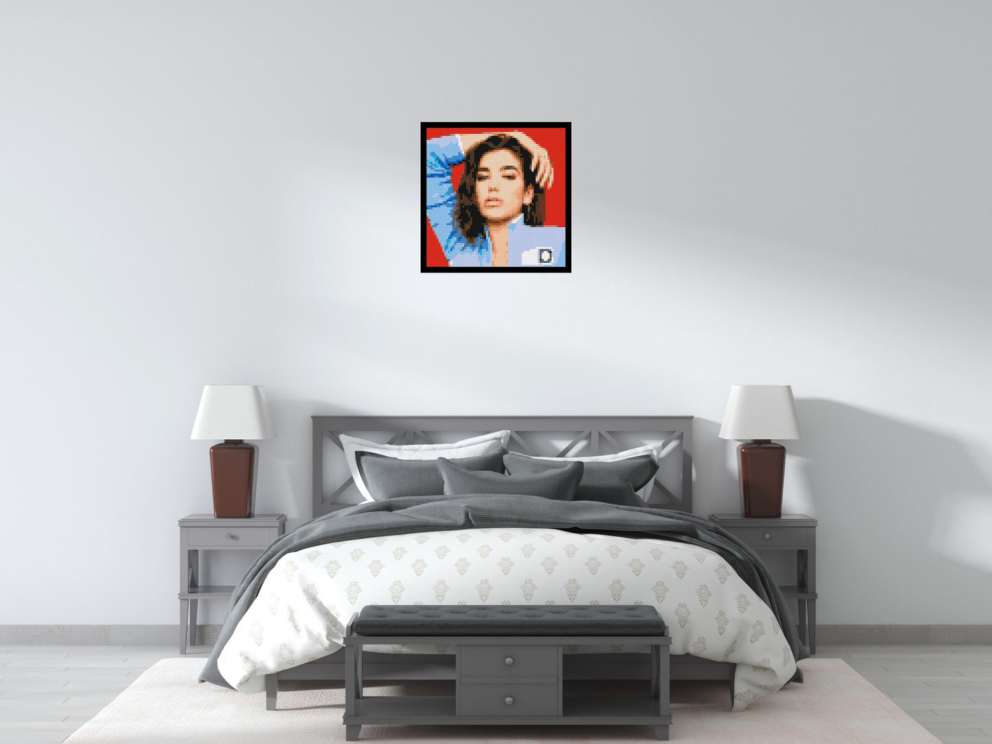 Dua Lipa - Brick Art Mosaic Kit 3x3 large