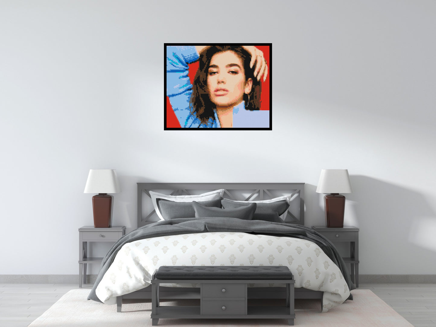 Dua Lipa - Brick Art Mosaic Kit 5x4 large