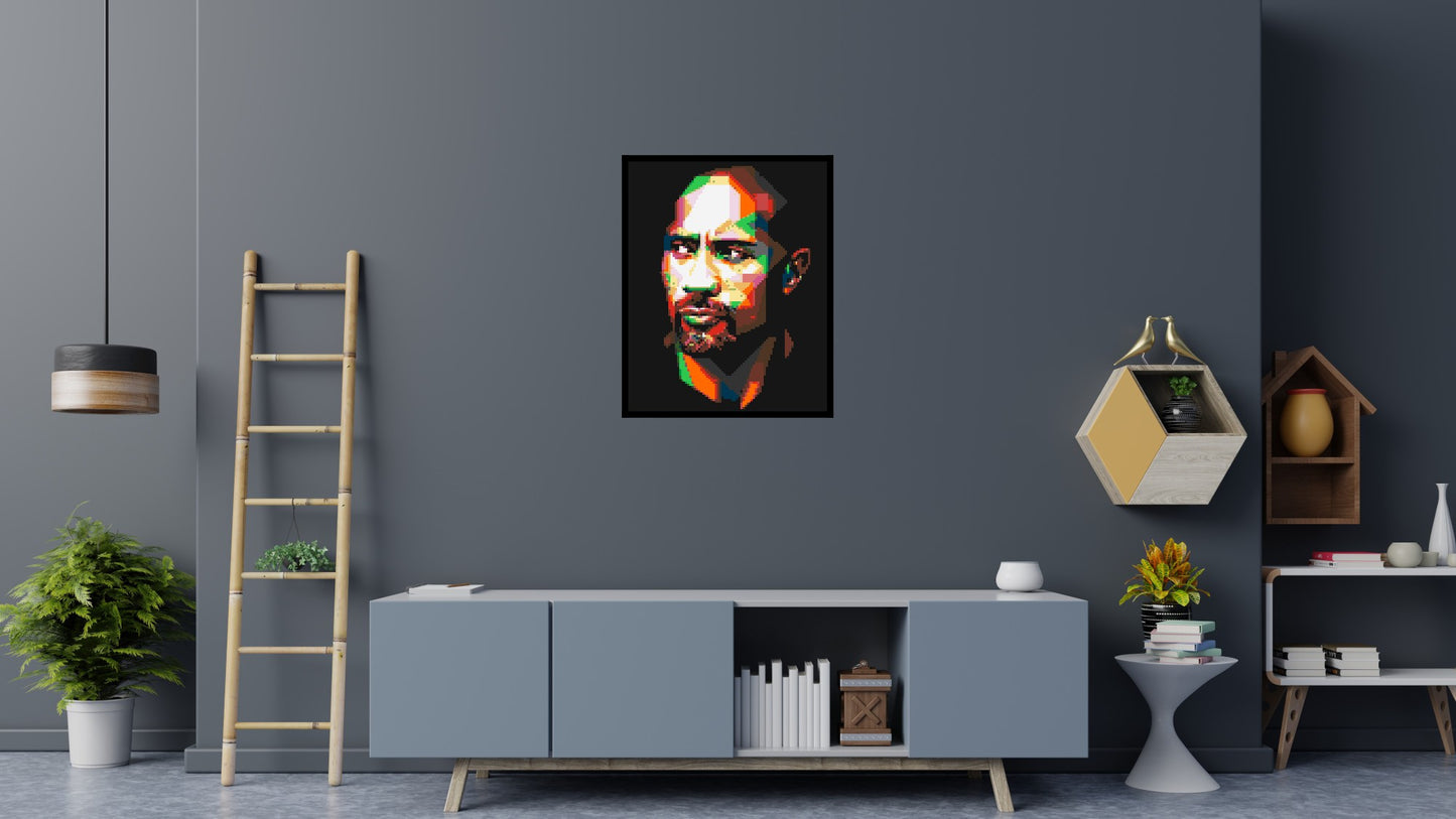 The Rock - Brick Art Mosaic Kit 4x5 large
