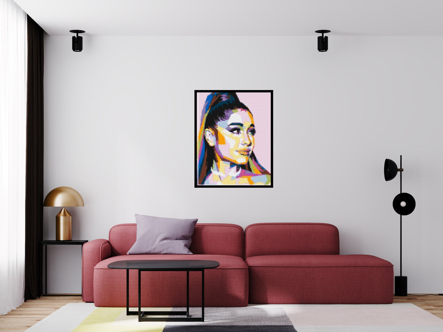Ariana Grande - Brick Art Mosaic Kit 4x5 large
