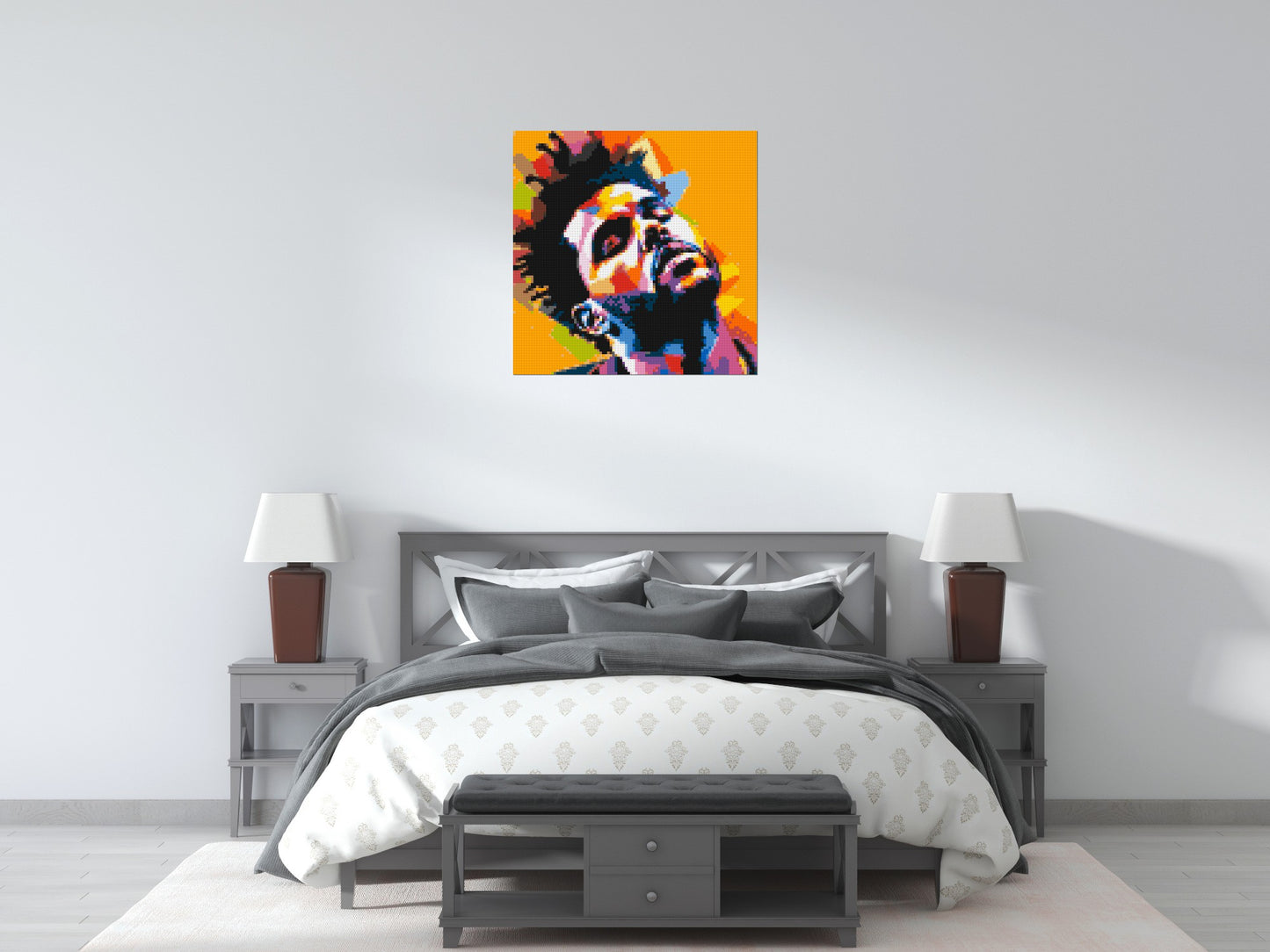 The Weeknd - Brick Art Mosaic Kit 4x4 large