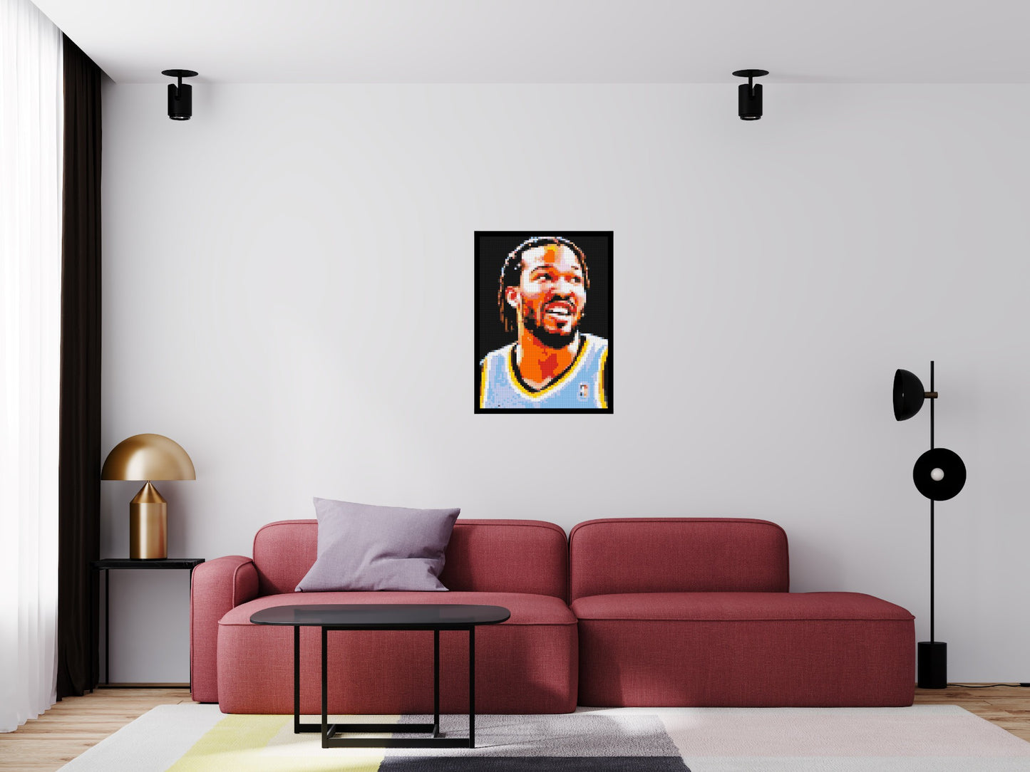 Jalen Brunson - Brick Art Mosaic Kit 3x4 large