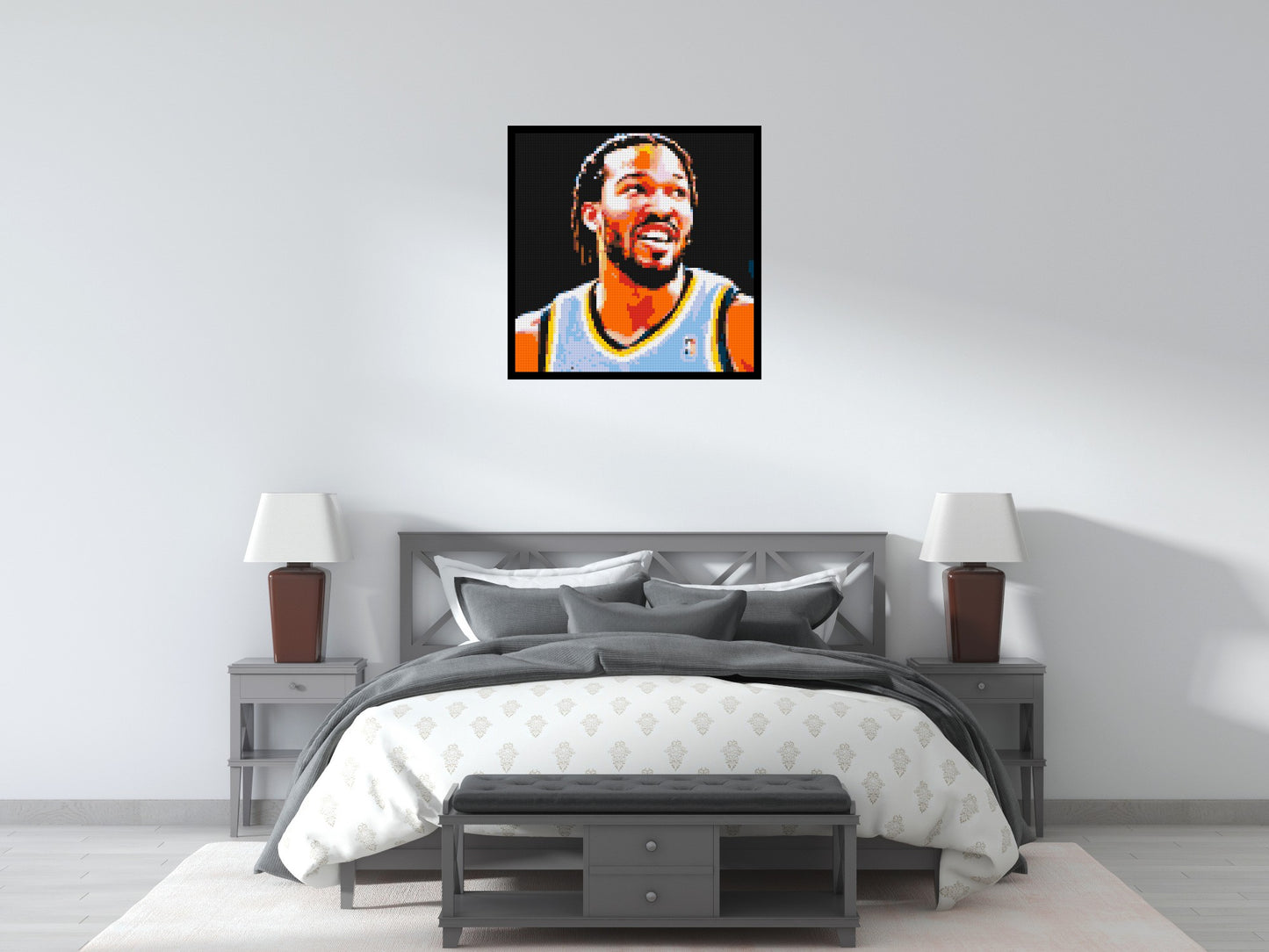 Jalen Brunson - Brick Art Mosaic Kit 4x4 large