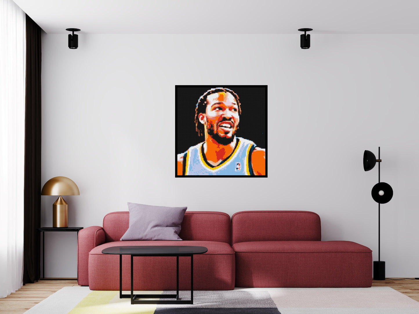 Jalen Brunson - Brick Art Mosaic Kit 5x5 large