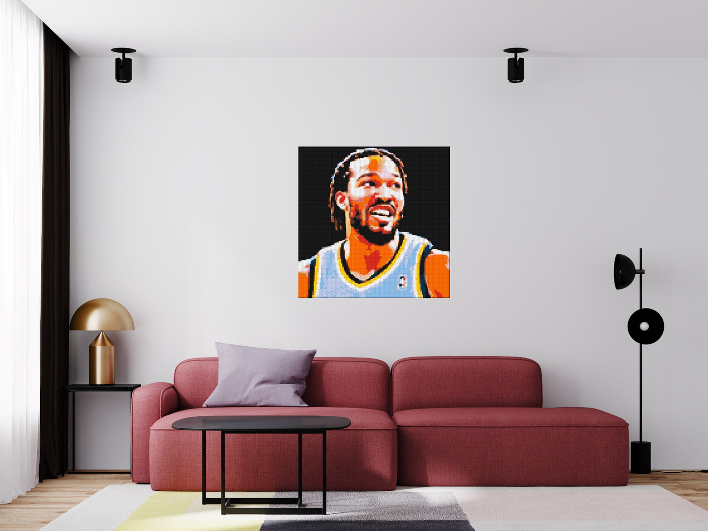 Jalen Brunson - Brick Art Mosaic Kit 5x5 large